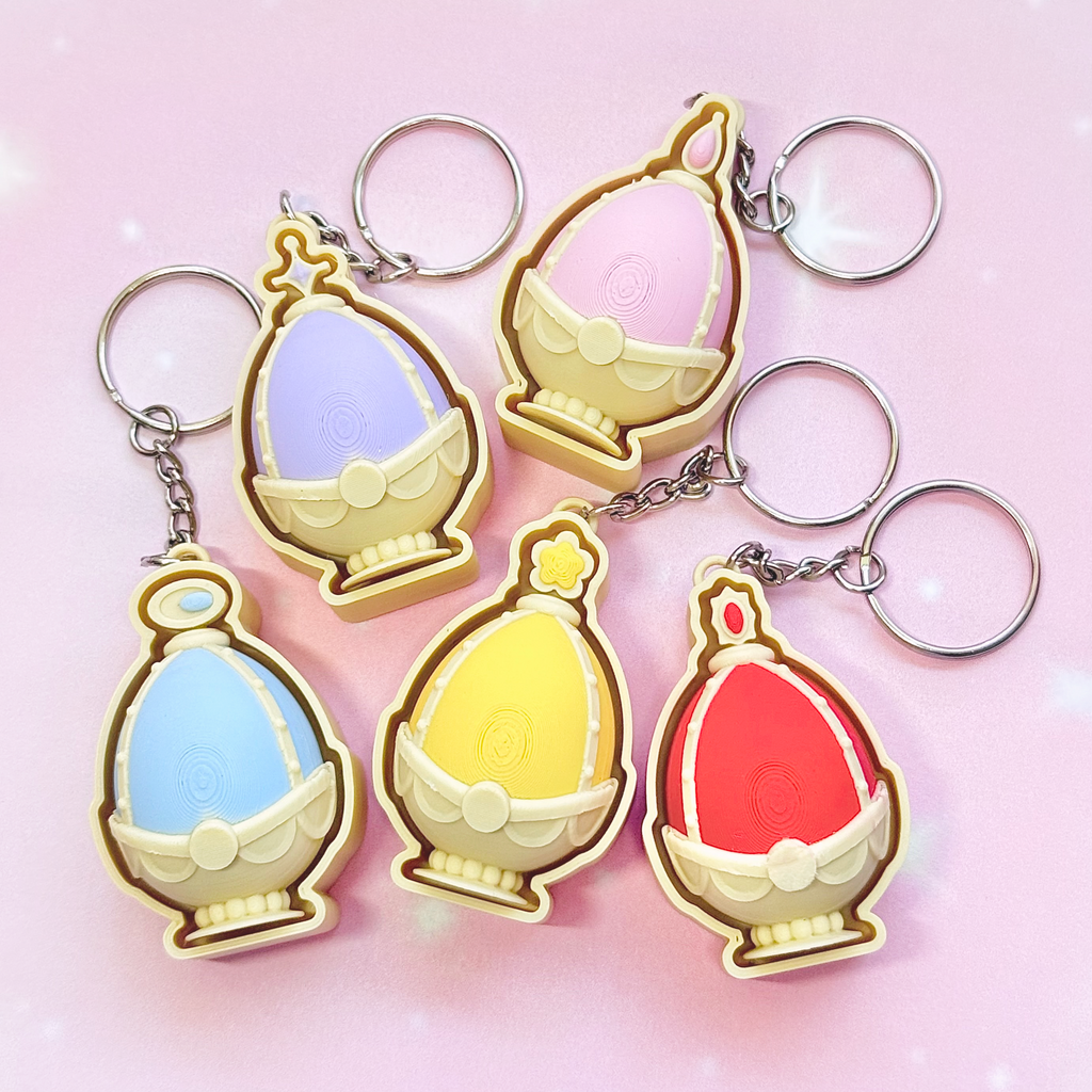 Madoka Magica Soul Gem Fidget Clicker Keychains