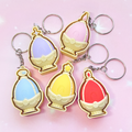 Madoka Magica Soul Gem Fidget Clicker Keychains