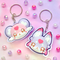 Pochitan and Mashutan Fidget Clicker Keychain Set