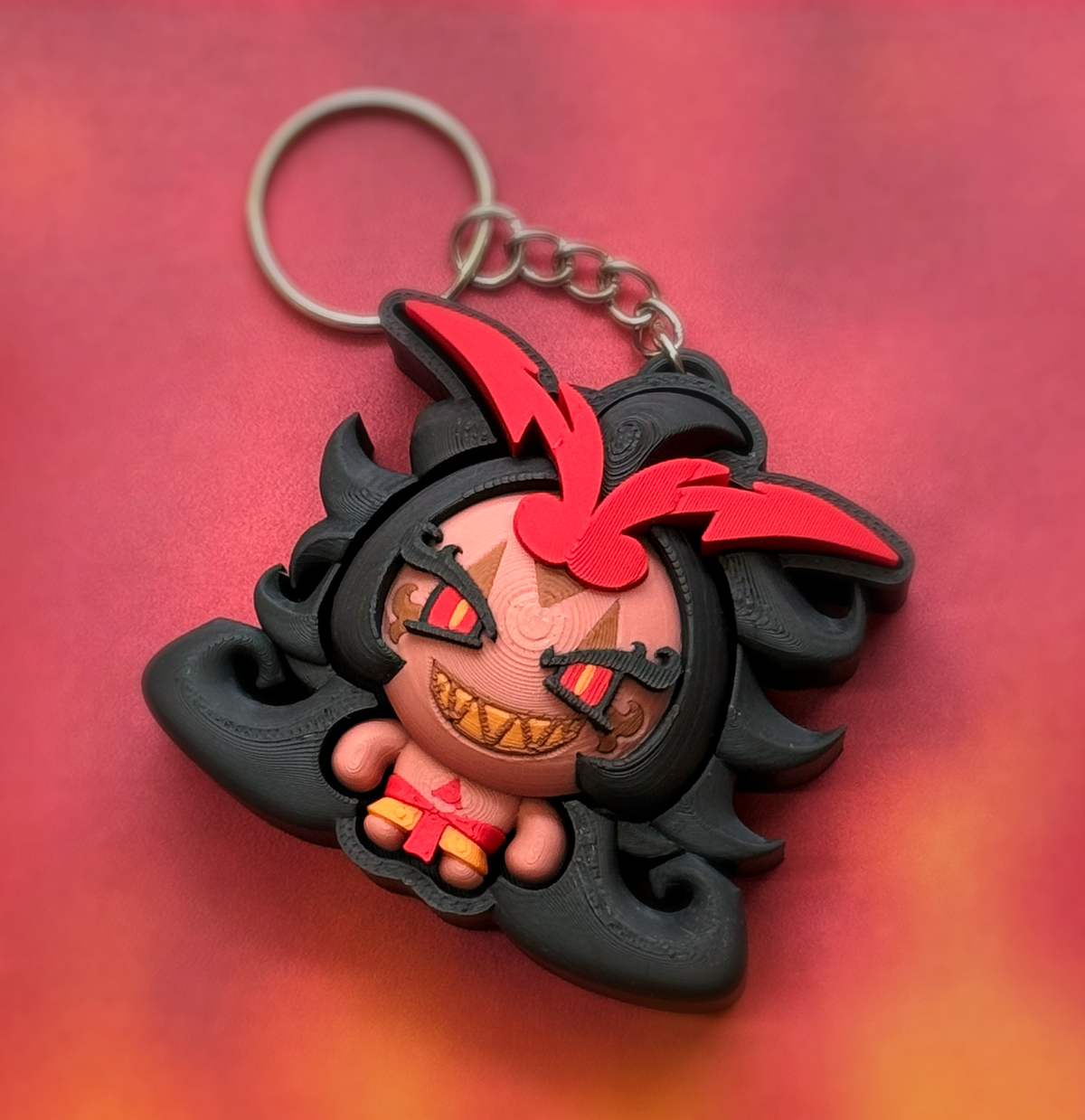 Burning Spice Cookie Fidget Clicker Keychain